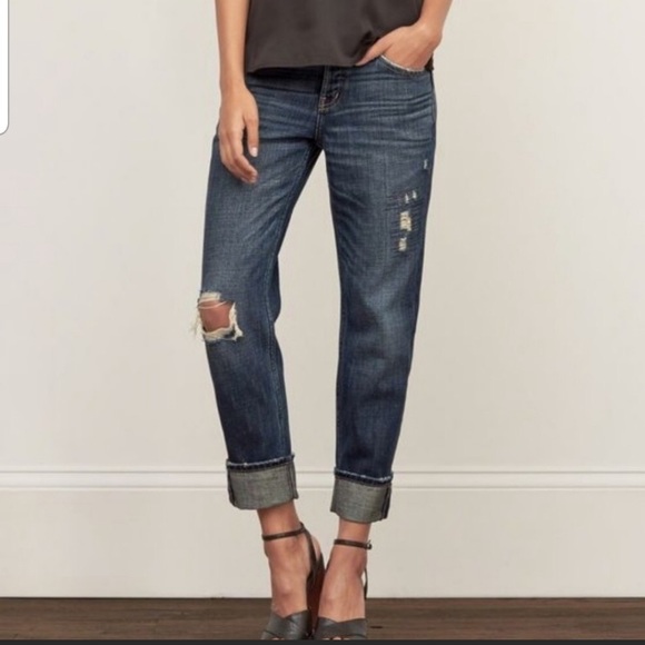 Abercrombie & Fitch Denim - Abercrombie & Fitch Boyfriend Straight Jeans